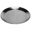 Edelstahl-Serviertablett - rund - 40 cm