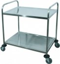 Servierwagen - Edelstahl - 2 Borde